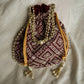 Intricate Chikankari Embroidered Potli Bags